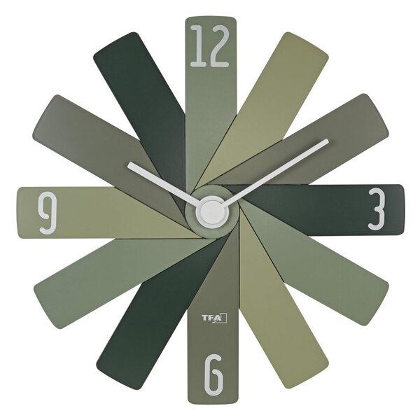 TFA 60.3020.04 - Designové nástěnné hodiny CLOCK IN THE BOX - zelené