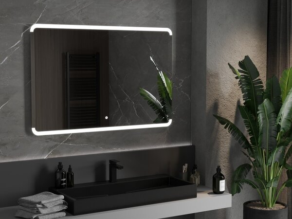 Mexen Nida osvětlené koupelnové zrcadlo 120 x 80 cm, LED 6000K, anti-fog - 9806-120-080-611-00