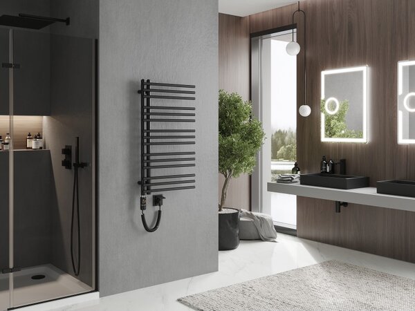 Mexen Neptun, elektrické topné těleso 900 x 500 mm, 600 W, černá, W101-0900-500-2600-70