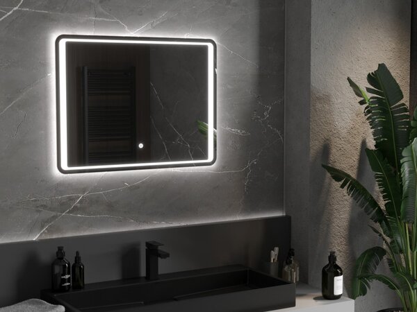 Mexen Zusa osvětlené koupelnové zrcadlo 80 x 60 cm, LED 6000K, antifog - 9808-080-060-611-00