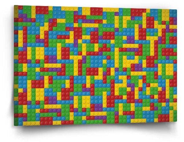 Sablio Obraz Barevná stavebnice - 120x80 cm