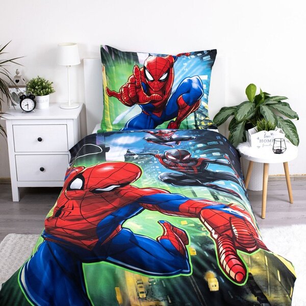 Bavlněné dětské povlečení na jednolůžko 140x200 cm Spider-man – Jerry Fabrics