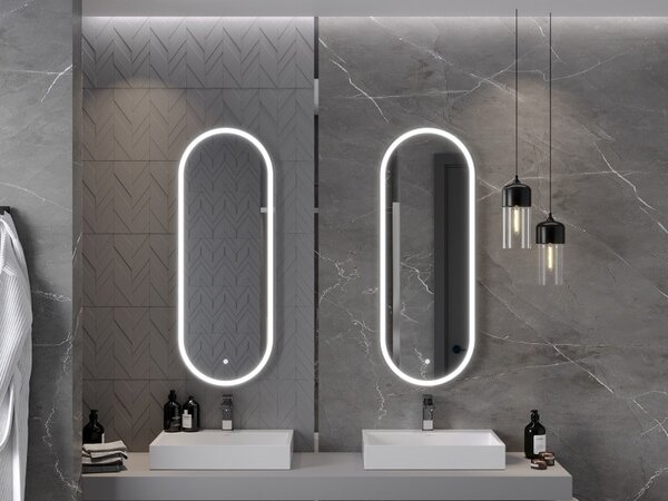 Mexen Bono koupelnové zrcadlo s podsvícením 45 x 120 cm, LED 6000K, protimlhové - 9816-045-120-611-00