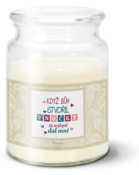 Sablio Svíčka Když Bůh stvořil vnučky - 500 g