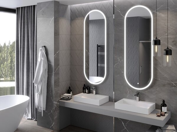 Mexen Bono osvětlené koupelnové zrcadlo 55 x 155 cm, LED 6000K, proti zamlžení - 9816-055-155-611-00