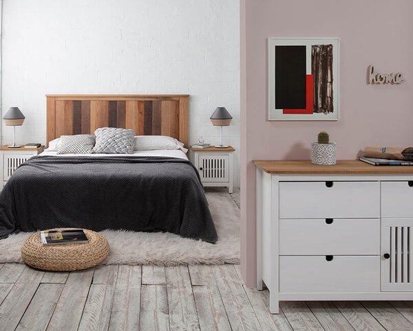 NOČNÍ STOLEK BRUNA 49 X 35 BÍLÝ