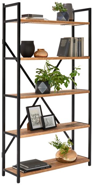 REGÁL, přírodní barvy, mangové dřevo, 100/178/32 cm Ambia Home - Knihovny