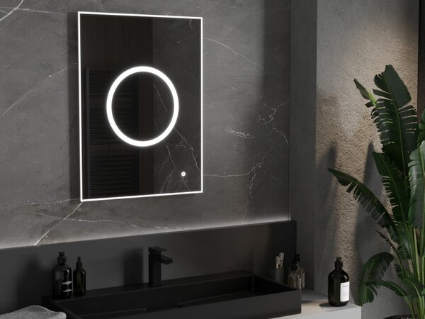 Mexen Koga zrcadlo do koupelny s podsvícením 60 x 80 cm, LED 6000K, antikondenzace - 9821-060-080-611-00