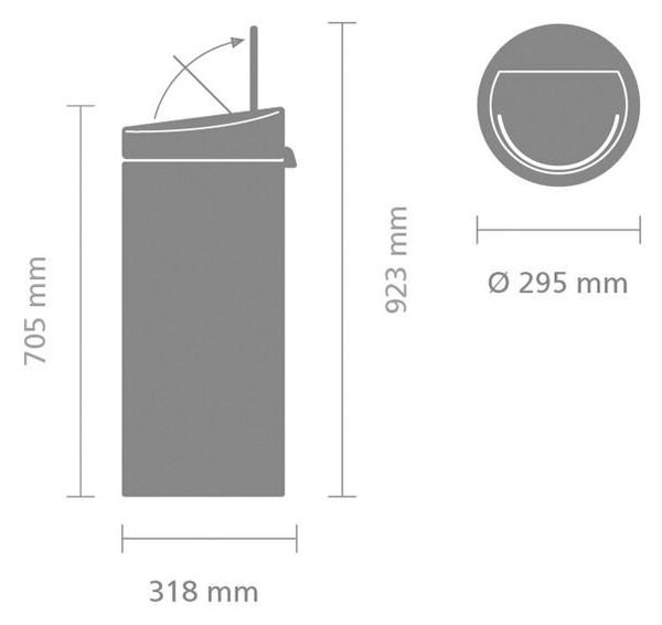 ODPADKOVÝ KOŠ 30 l Brabantia - Odpadkové koše