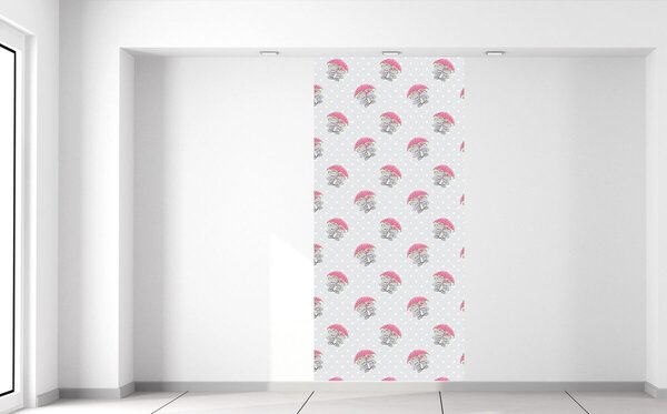 Gario Fototapeta Kočičky s deštníkem Materiál: Latexová, Velikost: 95 x 205 cm