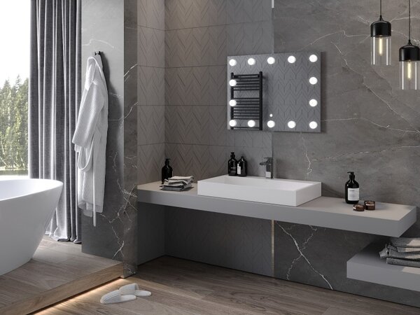 Mexen Dona podsvícené koupelnové zrcadlo 80 x 60 cm, LED 6000K, protizamlžovací - 9818-080-060-611-00