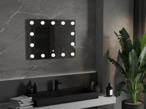 Mexen Dona podsvícené koupelnové zrcadlo 80 x 60 cm, LED 6000K, protizamlžovací - 9818-080-060-611-00