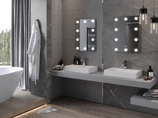Mexen Dona koupelnové zrcadlo s podsvícením 50 x 70 cm, LED 6000K, proti zamlžení - 9818-050-070-611-00