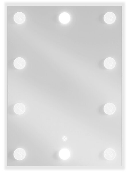 Mexen Dona koupelnové zrcadlo s podsvícením 50 x 70 cm, LED 6000K, proti zamlžení - 9818-050-070-611-00