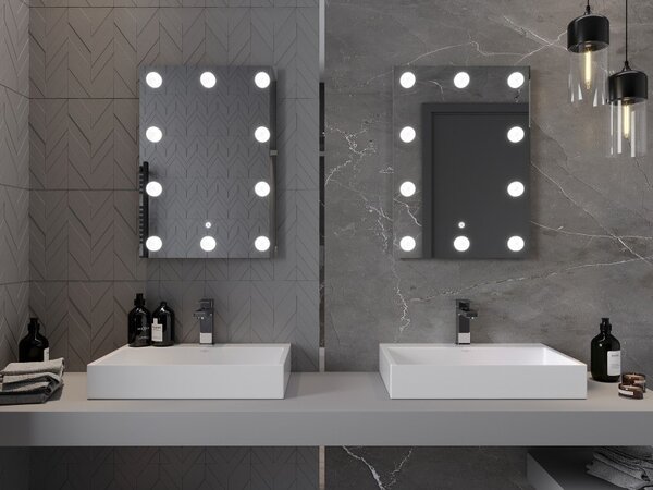 Mexen Dona koupelnové zrcadlo s podsvícením 50 x 70 cm, LED 6000K, proti zamlžení - 9818-050-070-611-00