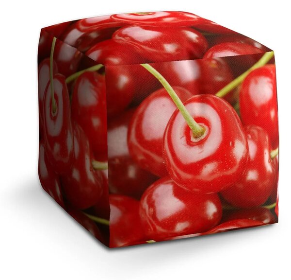 Sablio Taburet Cube Třešně - 40x40x40 cm
