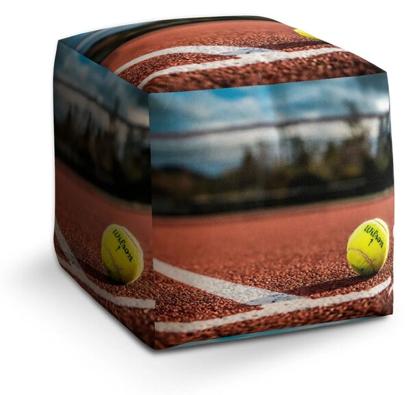 Sablio Taburet Cube Tennis - 40x40x40 cm