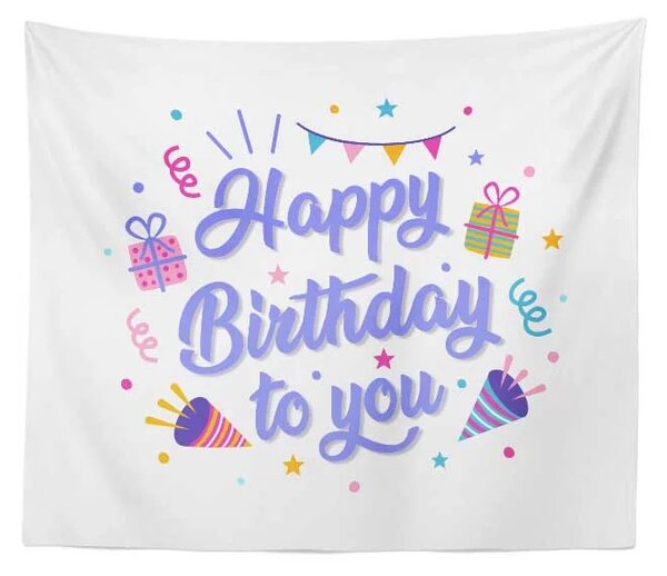 Sablio Deka Happy birthday to you 3: 150x120 cm