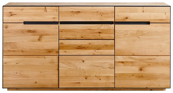ŠIROKÁ KOMODA, divoký dub, barvy dubu, 165/85/42 cm Linea Natura - Šuplíkové komody