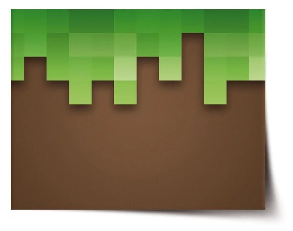 Sablio Plakát Green Blocks - 60x40 cm
