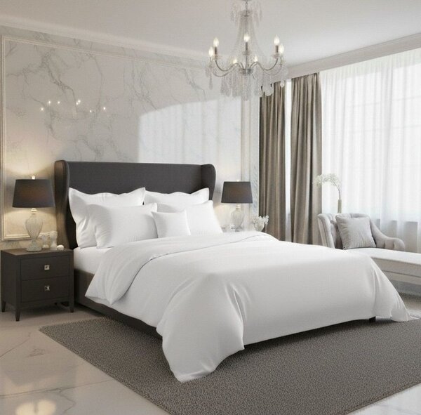Saténové povlečení LUXURY COLLECTION bílé
