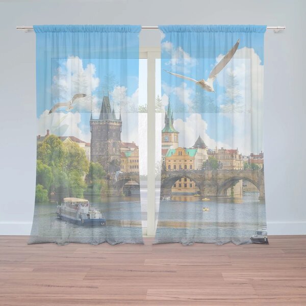 Sablio Záclony Praha Karlův most 2: 2ks 150x250cm