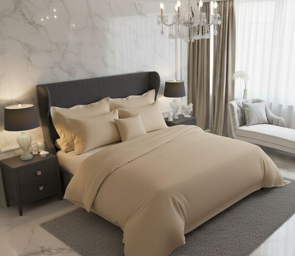 Saténové povlečení LUXURY COLLECTION béžové
