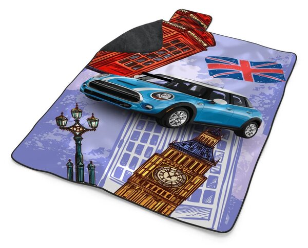 Sablio Plážová deka Mini sedan Londýn: 200x140 cm