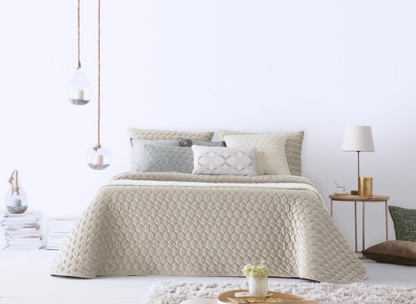 Textil Antilo Přehoz na postel Naroa Arena, béžový Rozměr: 250x270 cm