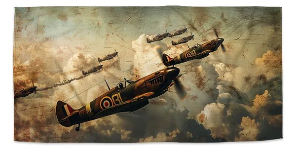 Sablio Ručník Stíhačky Spitfire v letecké bitvě - 30x50 cm