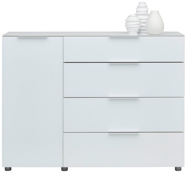 ŠIROKÁ KOMODA, vysoce lesklá bílá, 135,6/99,2/40 cm Voleo - Široké komody