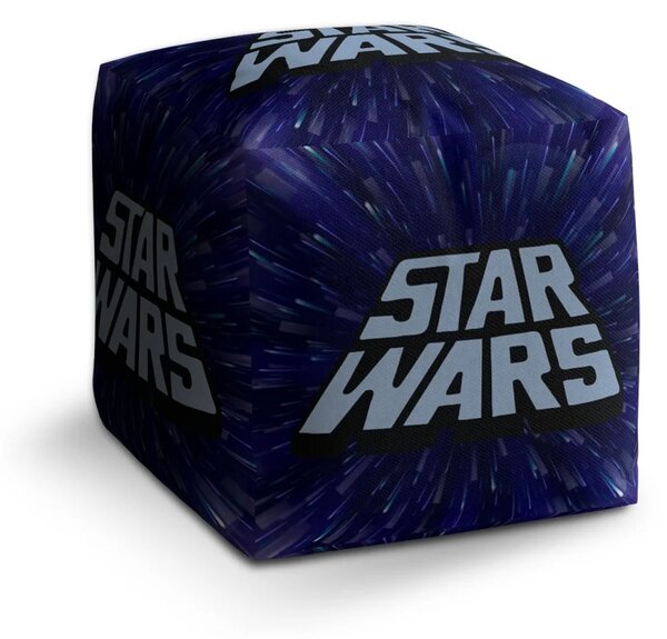 Sablio Taburet Cube Star Wars Vesmír - 40x40x40 cm
