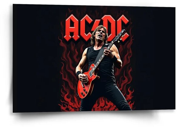 Sablio Obraz ACDC Kytarista - 60x40 cm