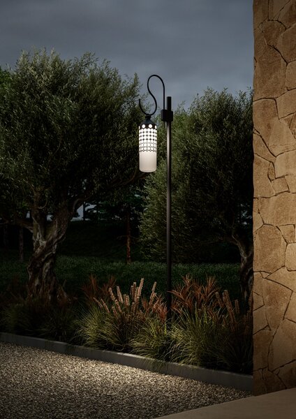 Il Fanale 332.20.NN La Spazio, venkovní stojící lampa, 1x15W E27, výška 352cm, IP65