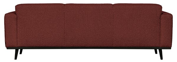 Třímístná pohovka statement 230 cm bouclé červená
