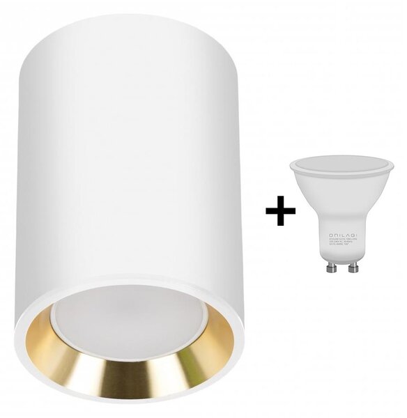 LED Bodové svítidlo CHLOE 1xGU10/6W/230V kulatý bílá/zlatá