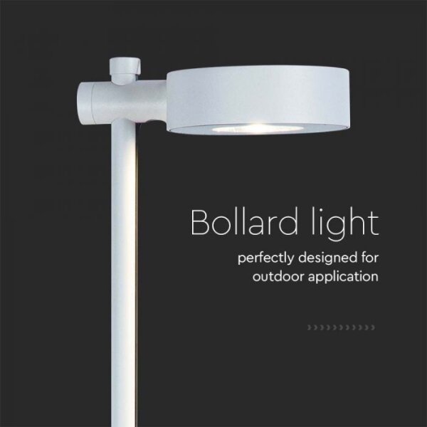 LED Venkovní lampa LED/7W/230V 3000K IP65 bílá 102 cm