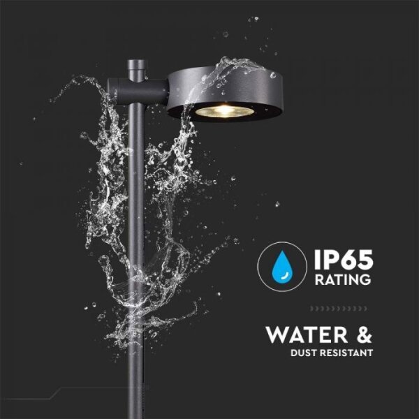 LED Venkovní lampa LED/7W/230V 3000K IP65 černá 102 cm