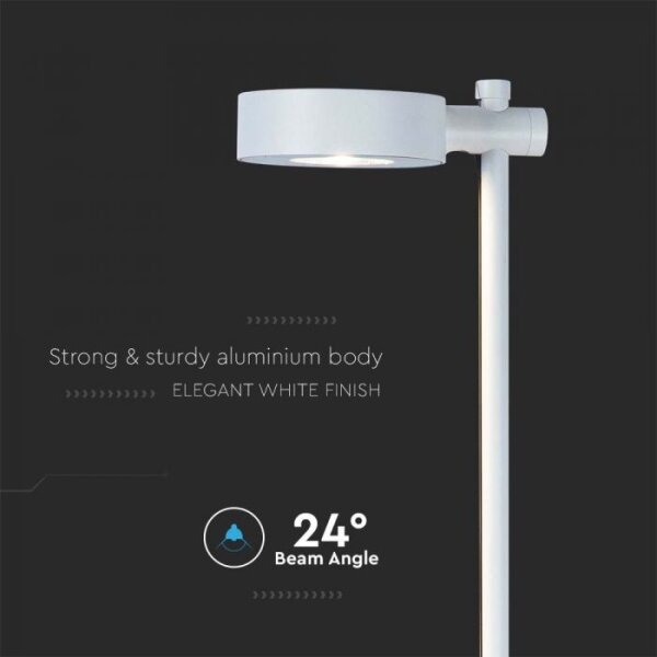 LED Venkovní lampa LED/7W/230V 3000K IP65 bílá 102 cm