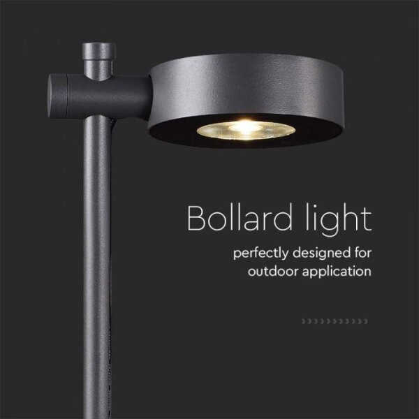 LED Venkovní lampa LED/7W/230V 3000K IP65 černá 102 cm
