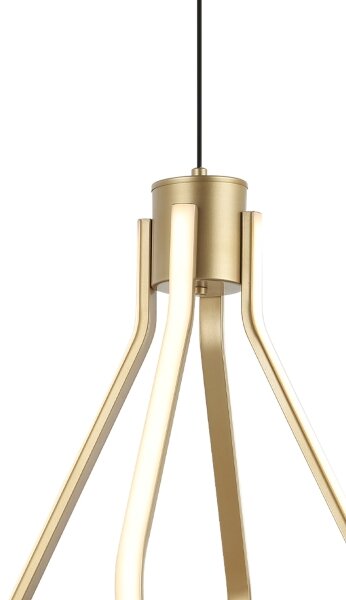 LED Lustr na lanku ZING LED/19W/230V zlatá