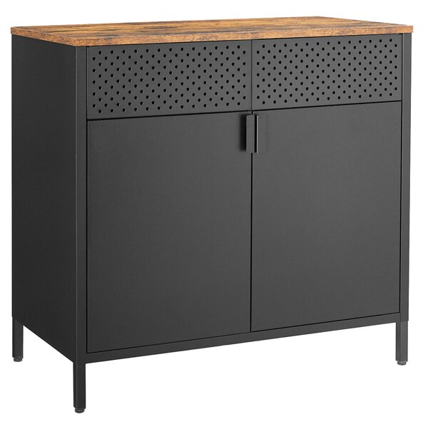 KOMODA, černá, 80/76/40 cm Boxxx - Široké komody, Online Only