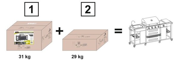 Plynový gril Vicenza - Cattara