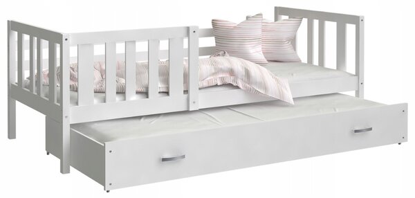 Dětská postel s přistýlkou NEMO P2 200x90 cm BÍLÁ
