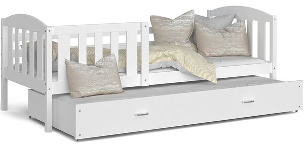 Dětská postel KUBU P2 200x90 cm BÍLÁ-BÍLÁ