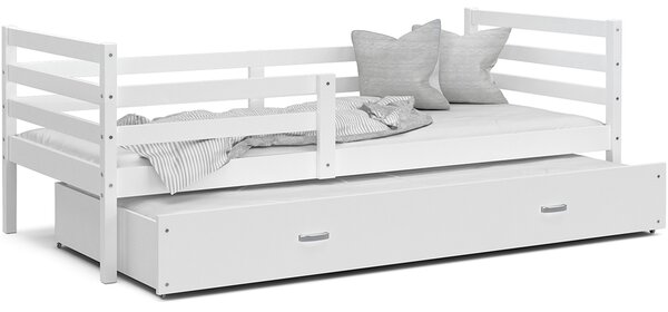 DOBRESNY Dětská postel s přistýlkou JACEK P2 200x90 cm BÍLÁ-BÍLÁ