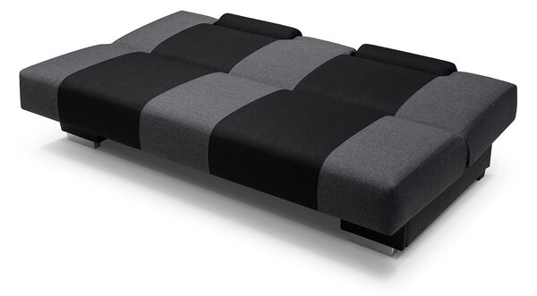 Pohovka Adrian (tmavě šedá + černá). Akce -20%