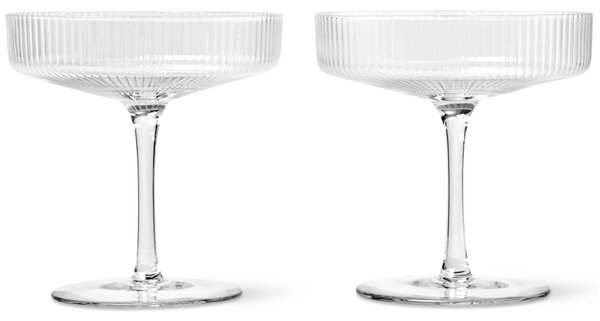 Skleničky na šampaňské Ripple 150 ml – sada 2 ks