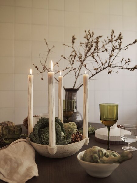Adventní svícen Ceramic Light Grey