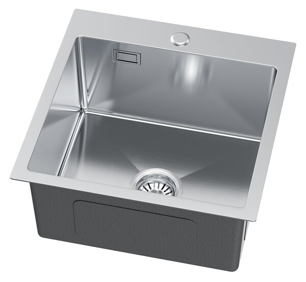 Erga HD, 1-komorový ocelový dřez 460x450x210 mm, ocelová, ERG-MLS-HD4645